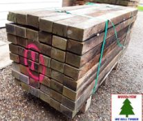 49 x Hardwood Timber Old Sawn English Oak Posts