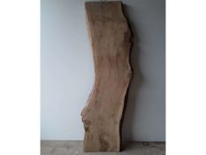 1 x Hardwood Air Dried Sawn Waney Edge / Live Edge English Oak Timber Slab / Table Top