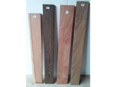 4 x Hardwood Kiln Dried Tropical African Mixed Timbers Rosewood, Panga Panga, Wild Mango, Kiaat