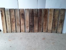 22 x Hardwood Air Dried Timber Sawn English Oak Boards / Planks