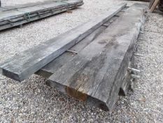 6 x Hardwood Timber Air Dried Sawn English Oak & African Opepe Waney Edge / Live Edge / Square Ed...