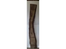 1 x Hardwood Seasoned Sawn Waney Edge / Live Edge English Ash Board / Plank Offcut