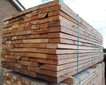 50 x Softwood Sawn Untreated Larch & Douglas Fir Rails / Fence Rails