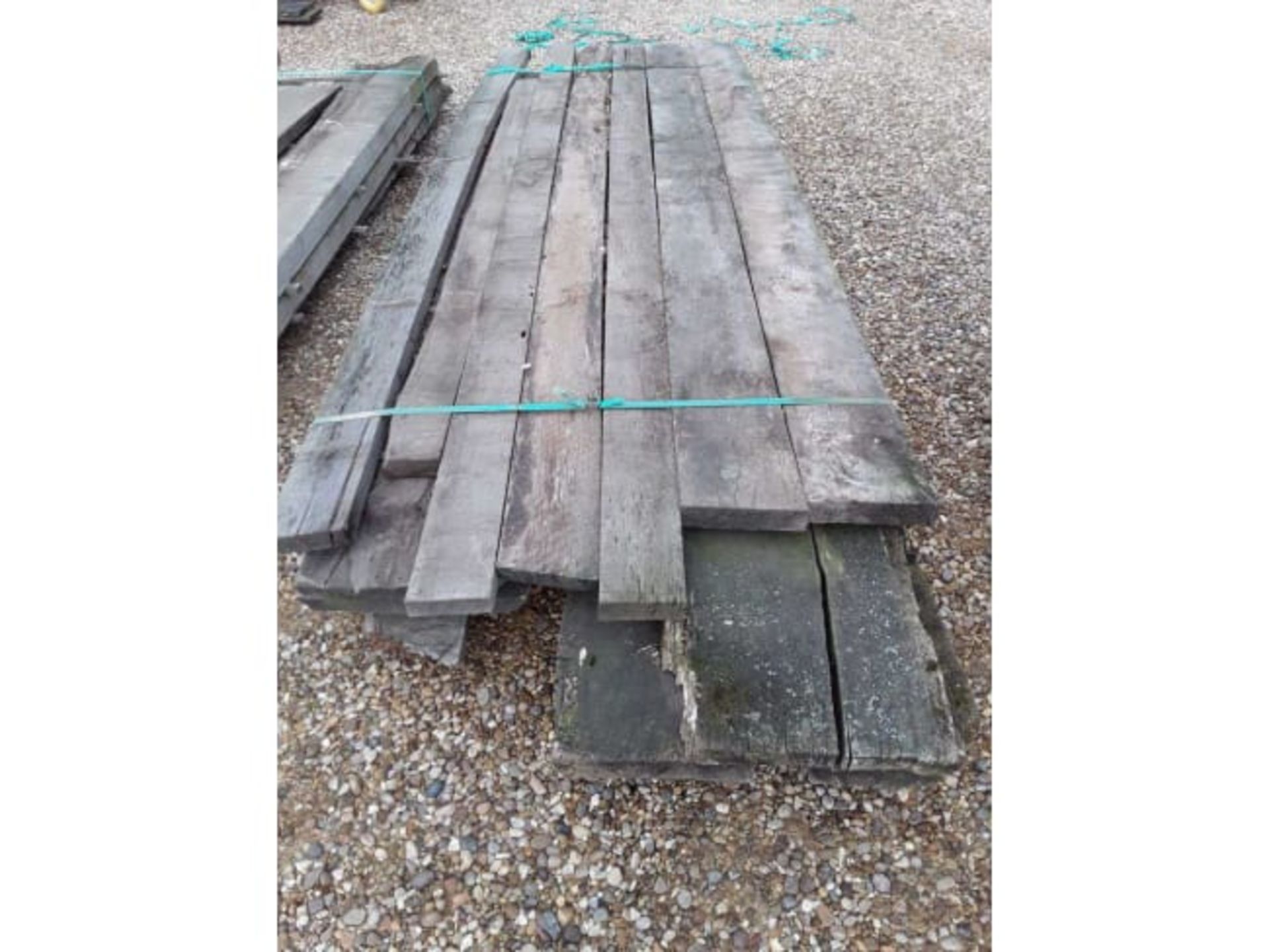 19 x Hardwood Timber Air Dried Sawn Waney Edge/ Live Edge English Oak Slabs/ Boards - Image 2 of 3