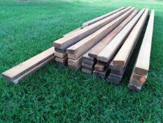 37 x Hardwood Air Dried Sawn Timber African Opepe Rails / Slats / Offcuts