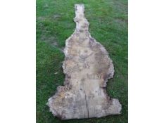 1 x Hardwood Air Dried Timber Sawn Waney Edge/ Live Edge English Burr Oak Board