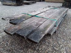 16 x Hardwood Air Dried Sawn Waney Edge / Live Edge Rustic Timber English Oak Boards / Slabs