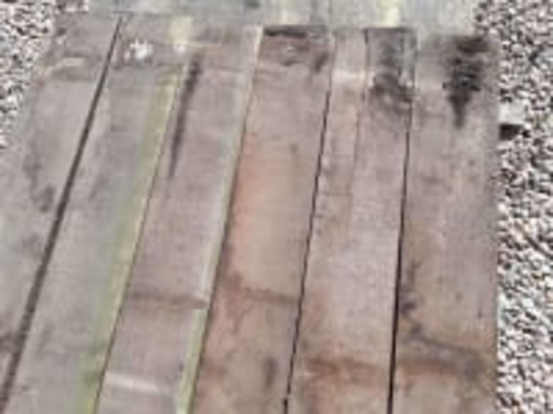 18 x Hardwood Air Dried Sawn Timber English Oak Square Edged Boards / Slabs - Image 6 of 8