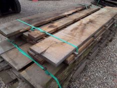 12 x Hardwood Air Dried Sawn Timber Waney Edge / Live Edge / Square Edge English Oak Slabs
