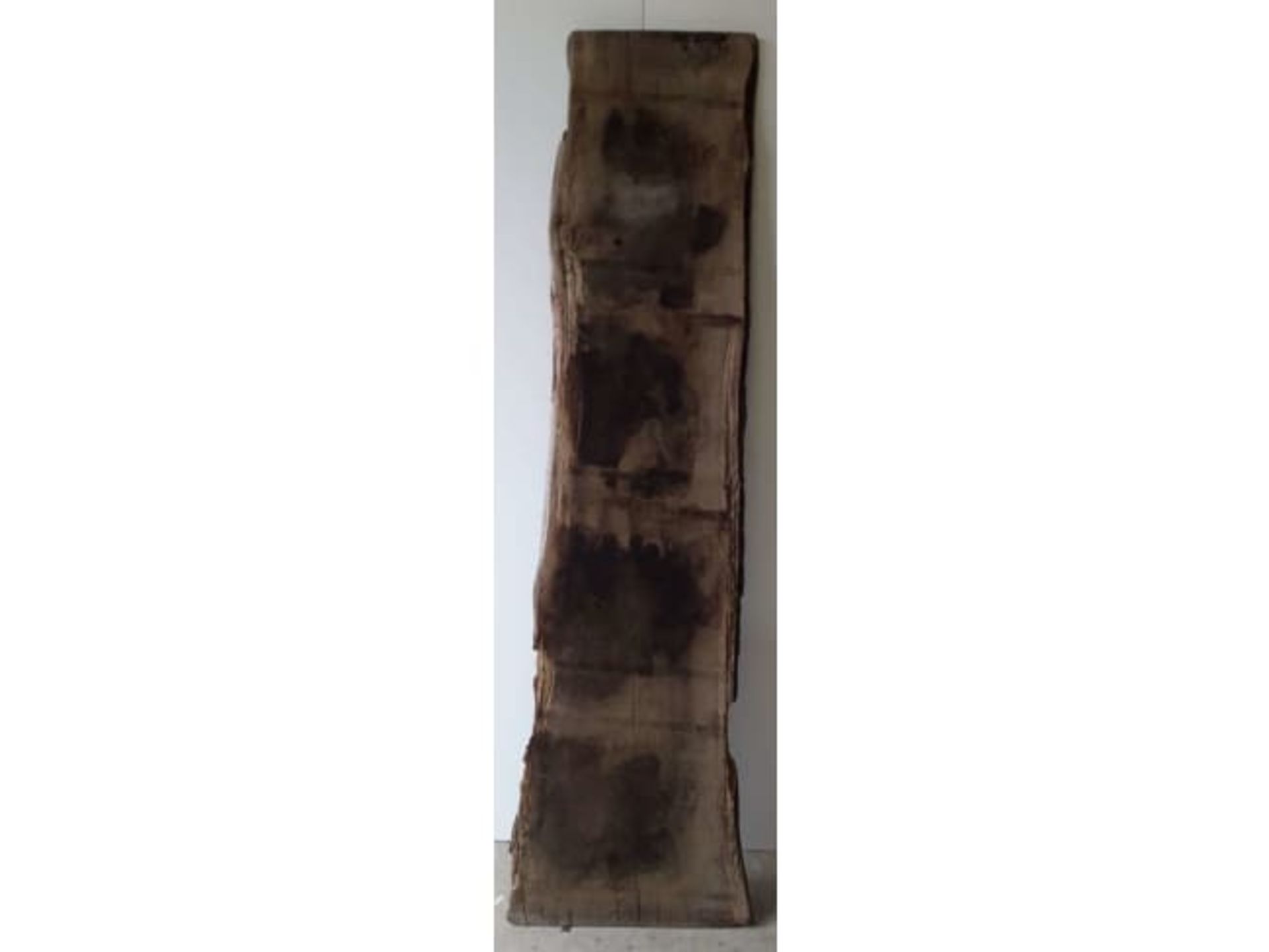 1 x Hardwood Air Dried Sawn Timber Waney Edge / Live Edge English Oak / Plank