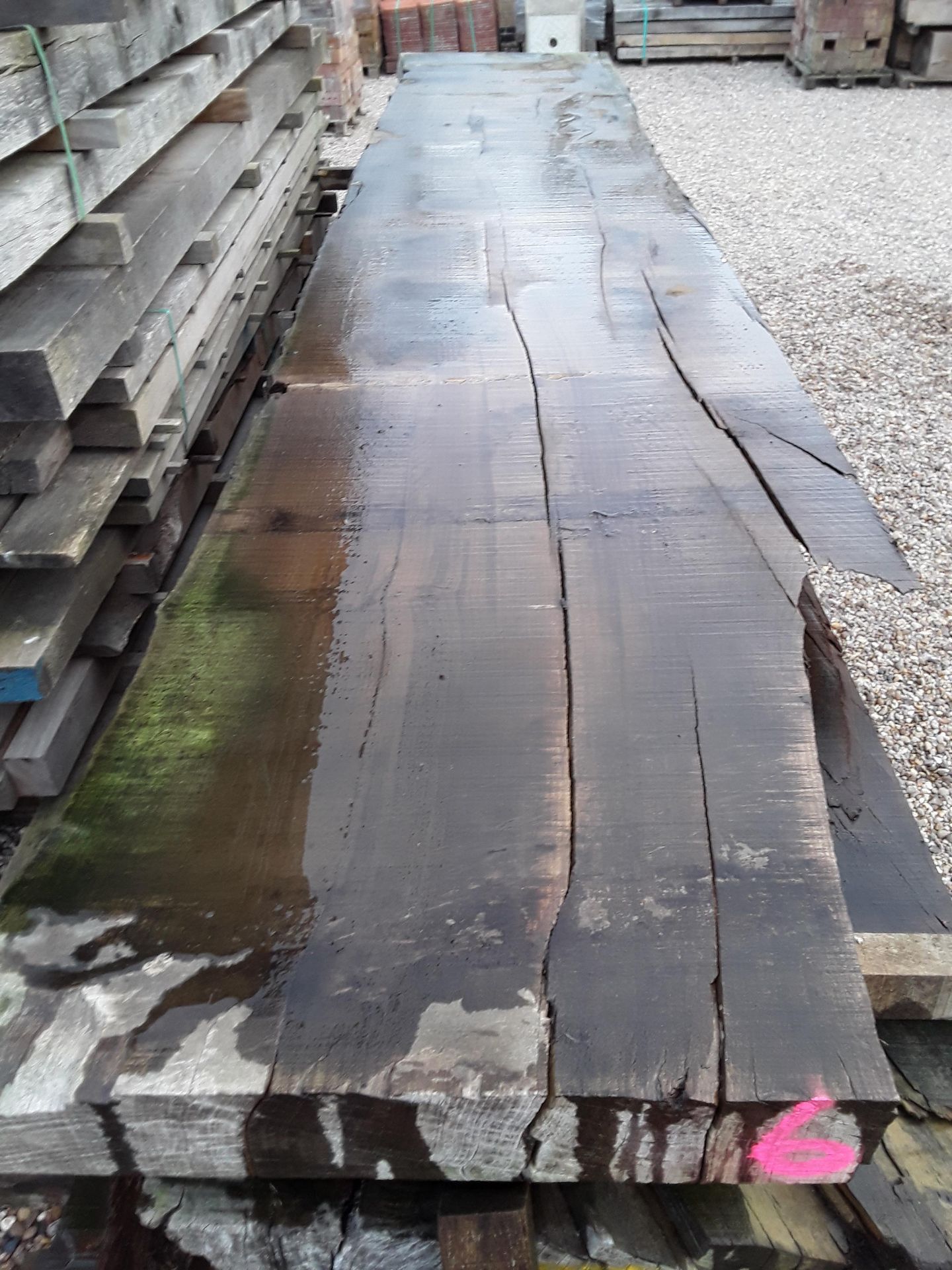 Hardwood Air Dried Sawn English Chestnut Waney Edge/ Live Edge Slab/ Table Top