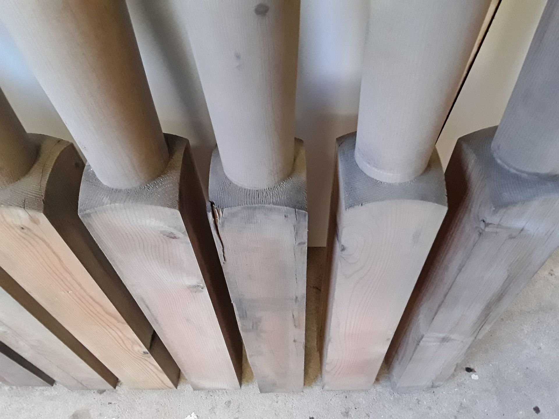 8 x Treated Softwood Decking Newel Posts With Ball Cap ( Rejects ) - Image 9 of 9