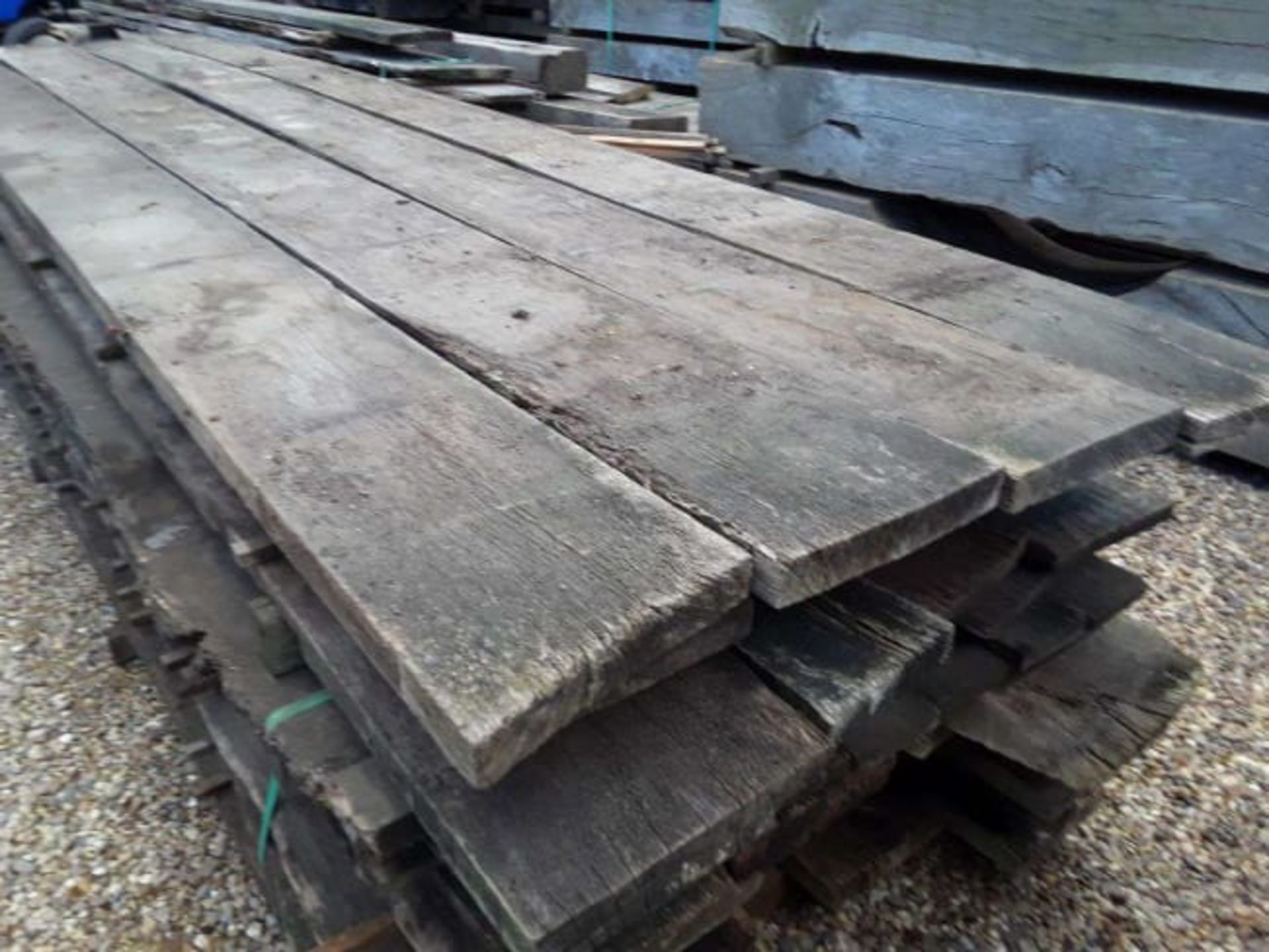 12 x Hardwood Air Dried Square Edged Timber English Oak Boards / Slabs / Planks - Image 5 of 8