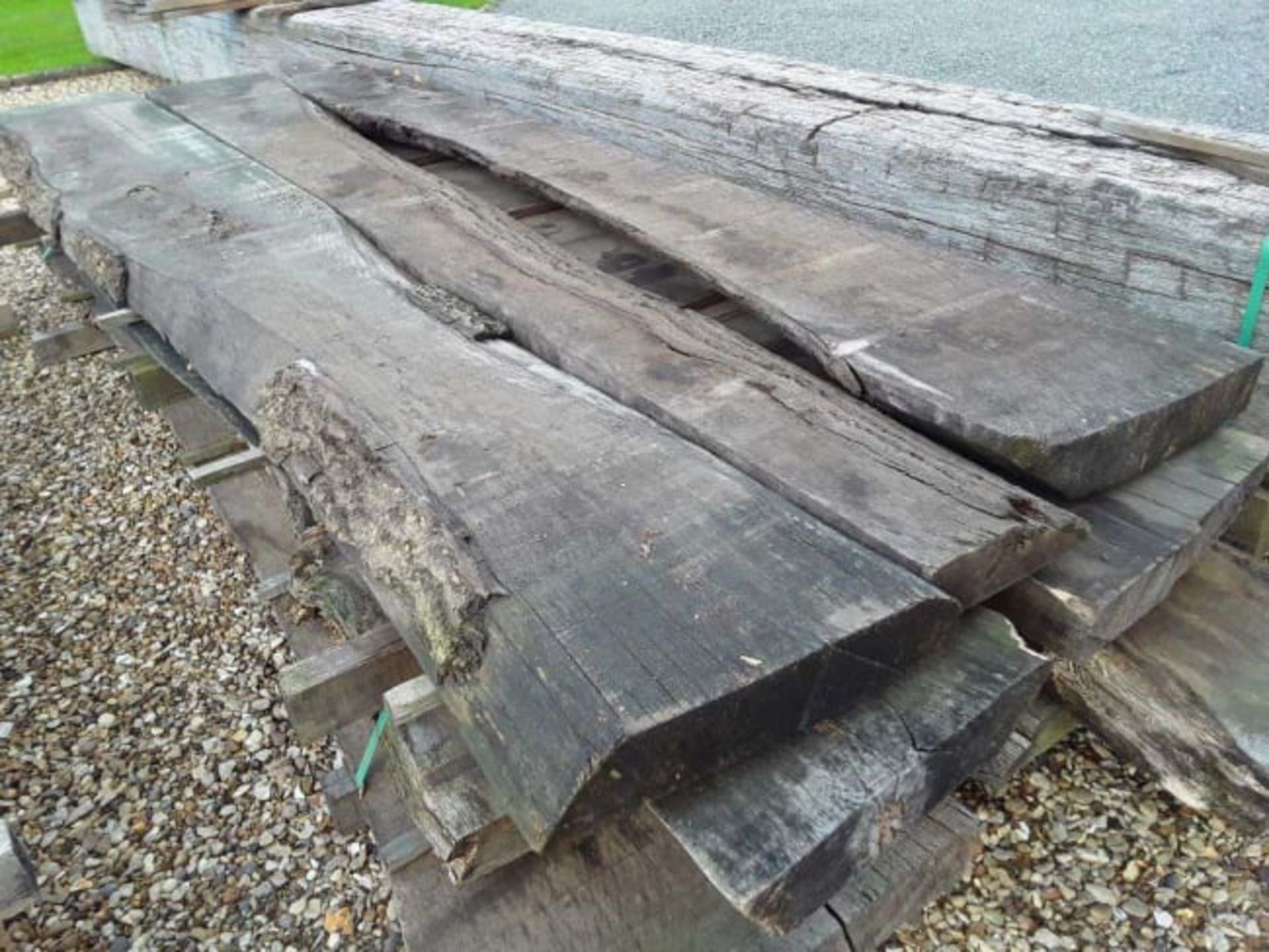 5 x Hardwood Air Dried Sawn Waney Edge/ Live Edge Timber English Ash Boards / Slabs - Bild 2 aus 6