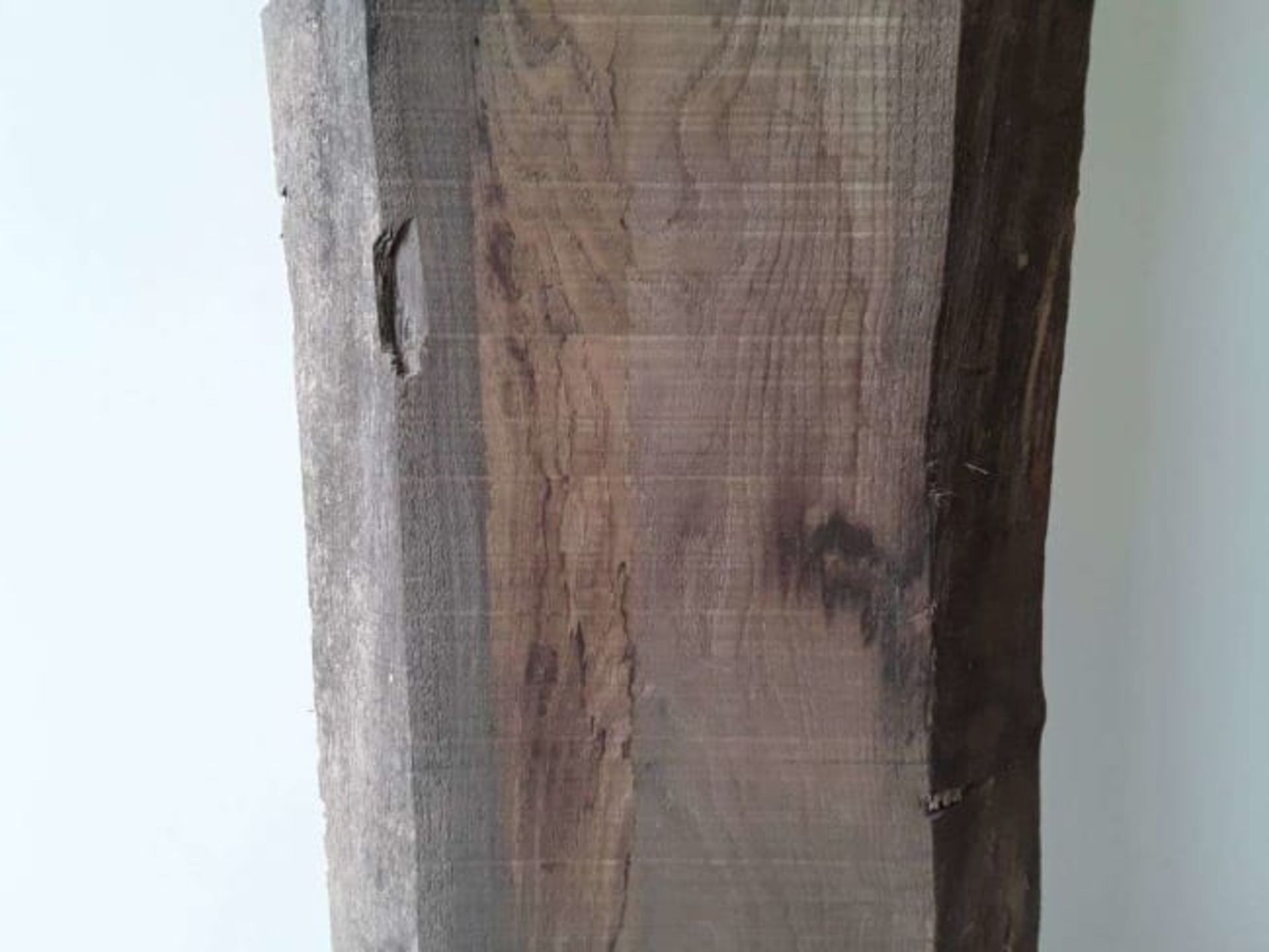 1 x Hardwood Air Dried Sawn Timber Waney Edge/ Live Edge English Chestnut Board / Slab Offcut - Bild 4 aus 5