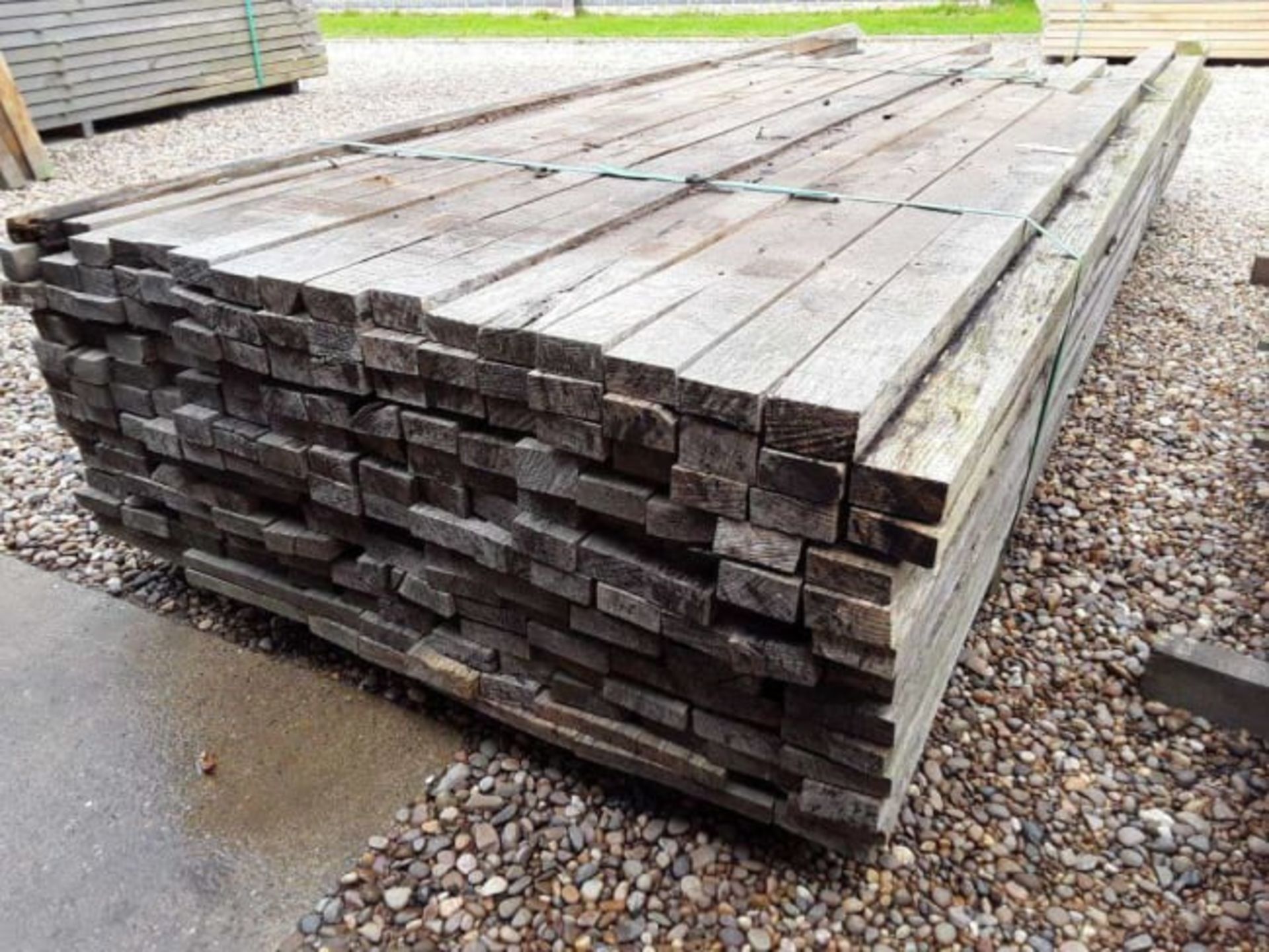 220 x Hardwood Air Dried Timber Sawn English Oak & Ash Board / Plank / Rail Offcuts - Image 4 of 7