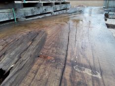 Hardwood Air Dried Sawn English Chestnut Waney Edge/ Live Edge Slab/ Table Top