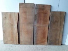 4 x Kiln Dried Sawn Cedar Of Lebannon Waney Edge / Live Edge Boards / Planks