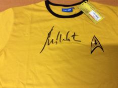 Star Trek Signed T-Shirt By William Shatner