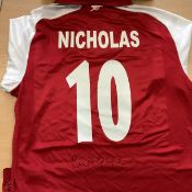 Arsenal Signed Charlie Nicholas Shirt