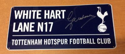 Glenn Hoddle Tottenham Hotspur Signed Street Plaque