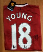 Ashley Young Manchester United Signed Shirt