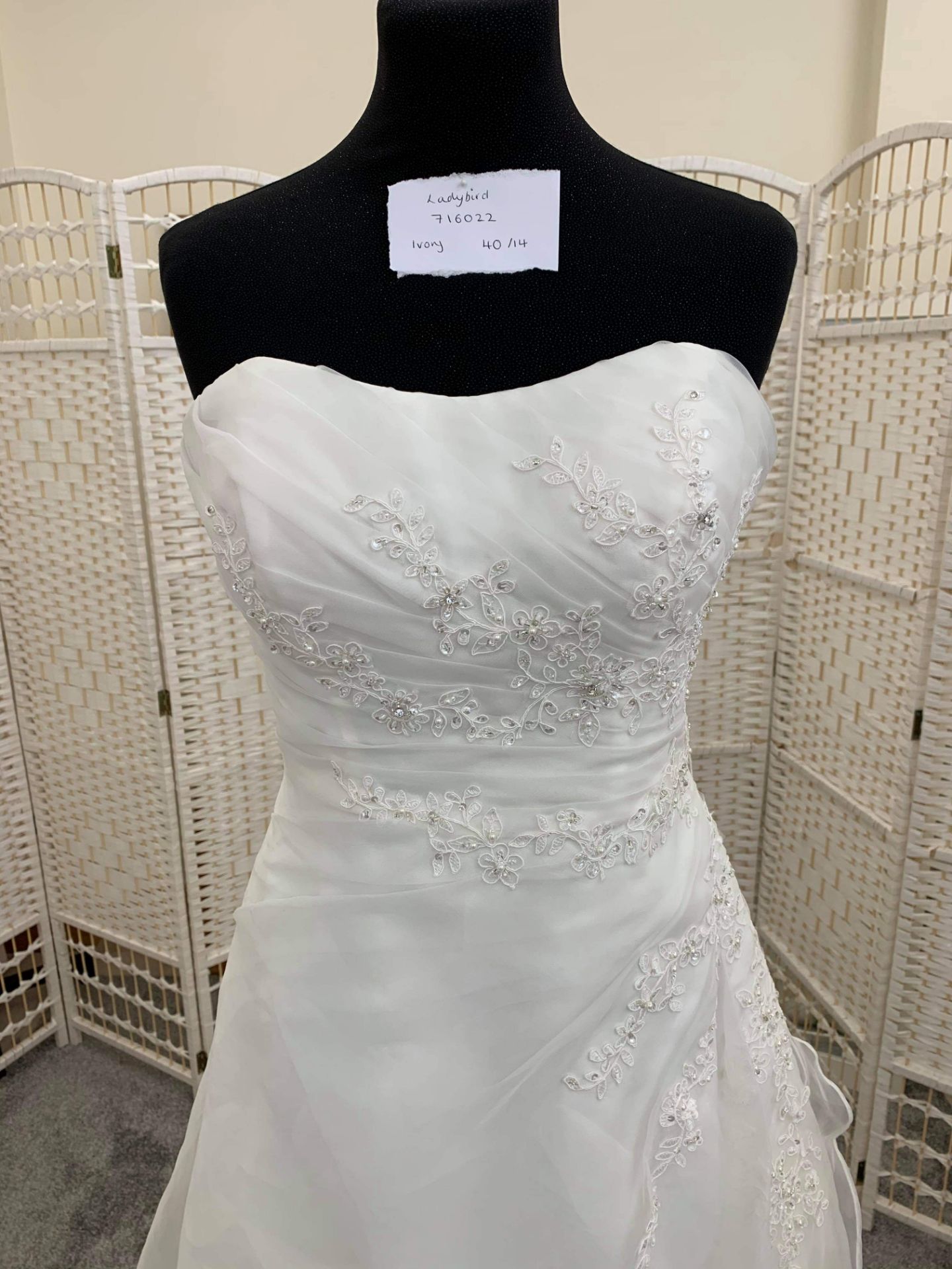 Ladybird Wedding Dress Size 10 To 12. Style No. LB716022