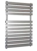 RRP £237. Frontline Karla Designer Heated Towel Rail 800 x 500mm.Appears New Unused. https://rb.g...