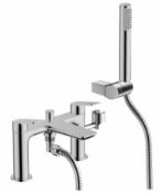 RRP £210. Aero Deck Mounted Bath Shower Mixer Tap. Appears New Unused. https://rb.gy/4wdyoq
