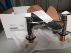 RRP £344. Contour Bath Filler Tap Pillar Mounted – Chrome. Appears New Unused. https://rb.gy/dxeh...