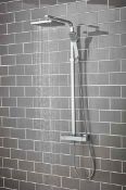 RRP £670. Plaza Bar Mixer Shower with Shower Kit + Fixed Head. Appears New Unused. https://rb.gy...