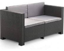 (4/P) RRP £349.95. Shaf Diva Plastic Rattan Garden Furniture Set. (Appears As New) (ZM4044/01). B...