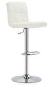 (56/6A) Lot RRP £118.99. 2x Items. 1x Portand Faux Leather Gaslift Barstool Black RRP £69 (IX114P...