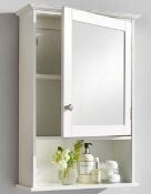 (113/7K) Lot RRP £148. 3x Items. 1x Metal Wardrobe With 3 Shelves RRP £59. 1x New England Mirror...