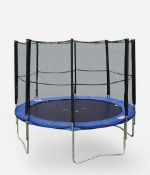 (17/6G) RRP £239. Hedstrom 10ft Trampoline 3 Legs With Enclosure. Dimensions (Dia305cm x H256cm)....