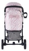 (67/R9) RRP £250. My Babiie Dani Dyer Cherish MB200 Pink And Grey Pushchair. Stroller Dimensions...