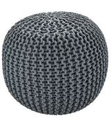 (136/6G) Lot RRP £100.34. 4x Items. 1x Knitted Pouffe Grey RRP £69 (GG8745/01). 1x Teddy Boucle...