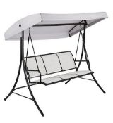 (6/P) RRP £149. Malaga Swing Grey Dimensions: (H165 x W120 x D190cm) (FW0458/01).