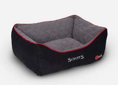 (60/6B) Lot RRP £94.98. 2x Scruffs Thermal Self Heating Pet Bed Black / Grey. 1X (75x 60cm) RRP...