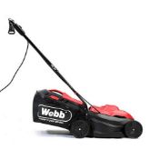 (106/7N) RRP £99. Webb Dynamic 32cm Corded Rotary Mower and 280W Line Trimmer.