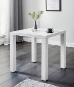 (103/7N) RRP £239. Halo High Gloss Square Dining Table. Dimensions (H.76 x W.80 x L.80cm). IX0787...