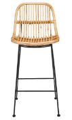 (54/R9) RRP £139. Aurora Rattan Barstool Natural (IX191PS). (H99x W46x D44cm). Seat Height From F...