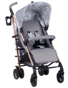 (71/R9) RPP £169. My Babiie Samantha Faiers Lightweight Stroller Grey Marble. Stroller Dimensions...