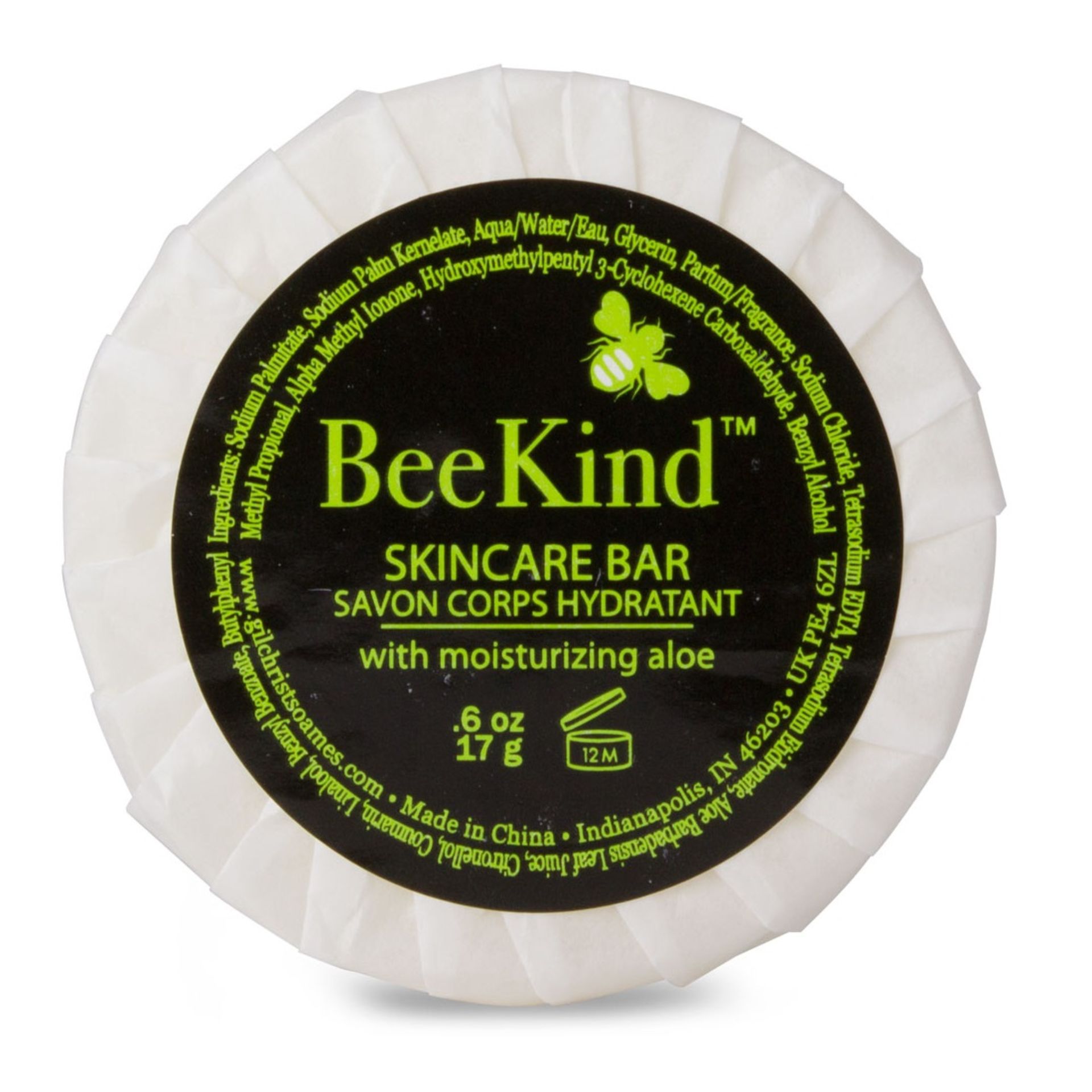 100 x Beekind Skin Care Bars with Aloe By Gilchrist & Soames Soap 17G ea.