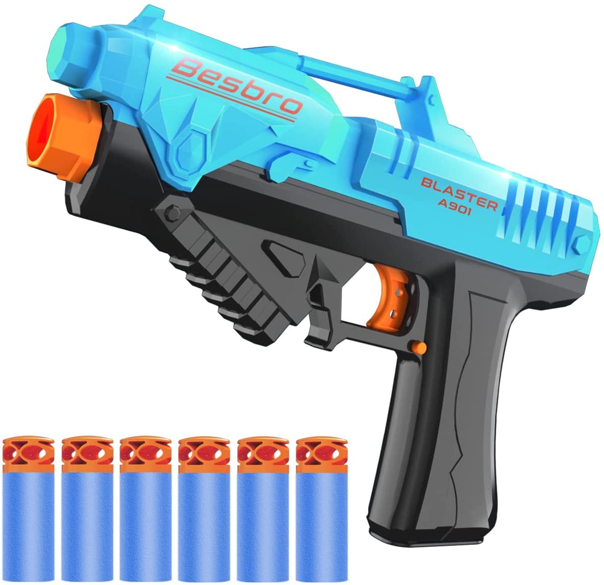 Besbro Toy Blaster Dart Gun with Foam Darts