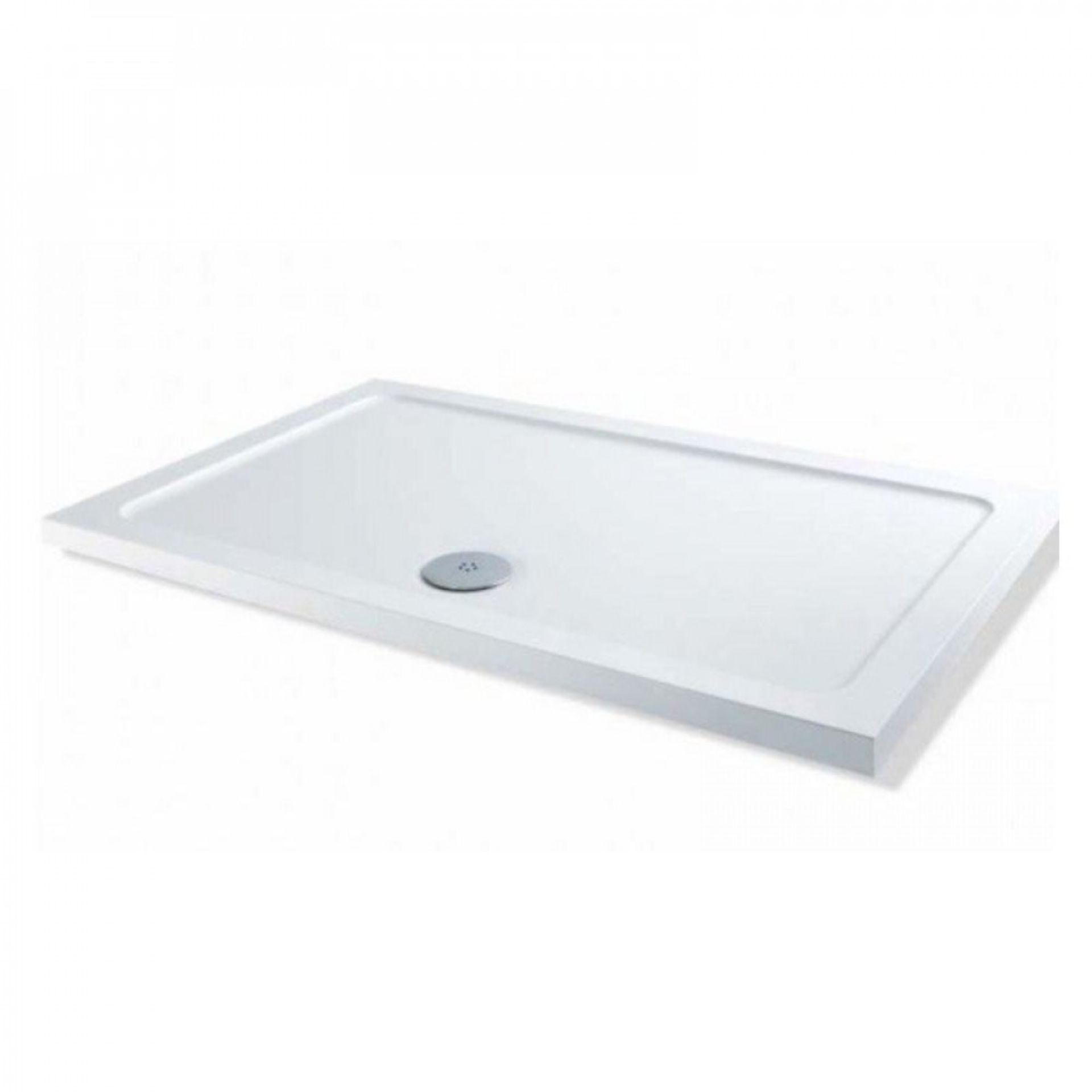Elements 1200 x 800mm Large Stone Resin Shower Tray. Appears Unused.
