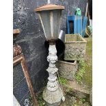 Stone Effect Street Lamp Vintage 20th century