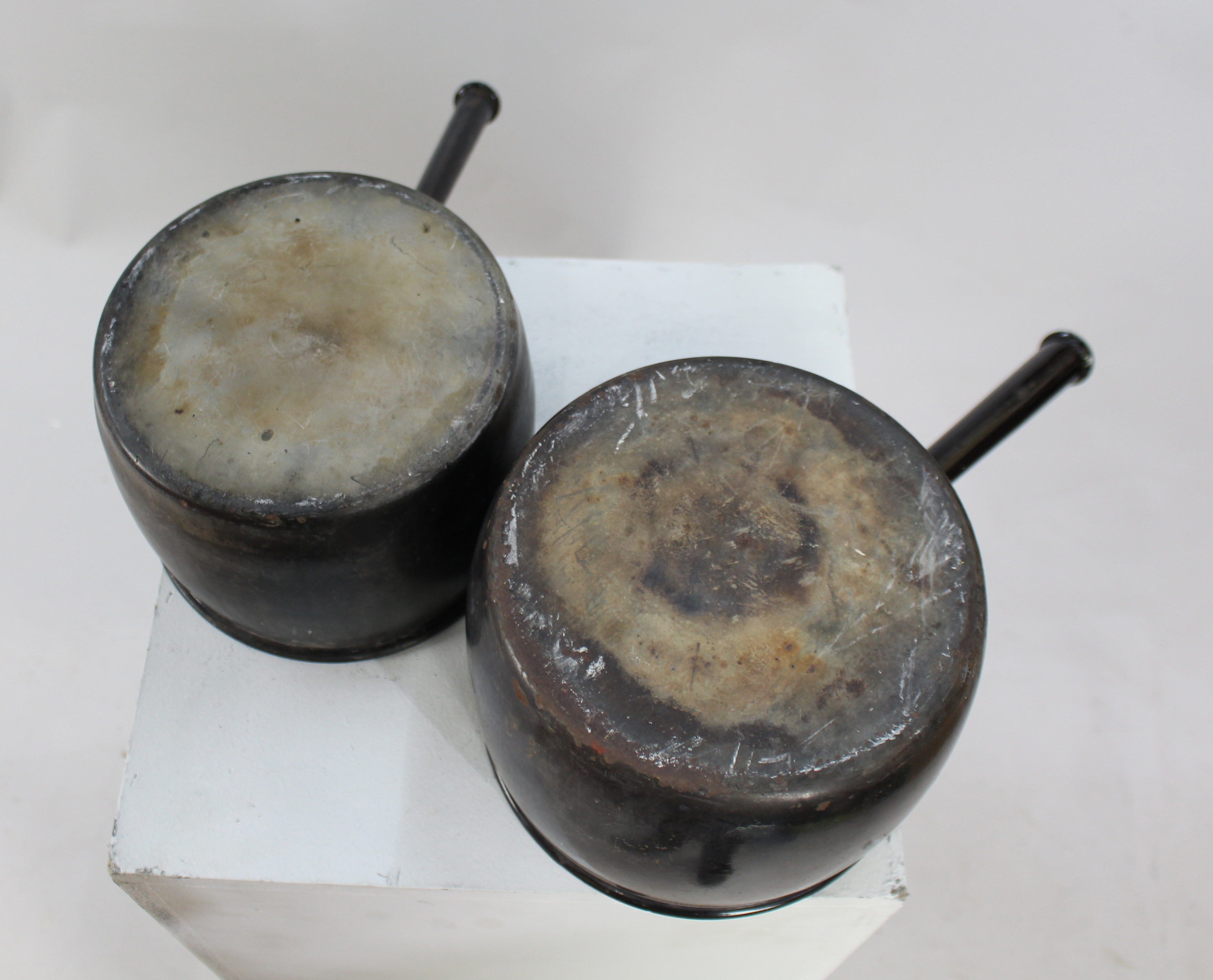 Pair of Antique Cast Saucepans - Image 2 of 3