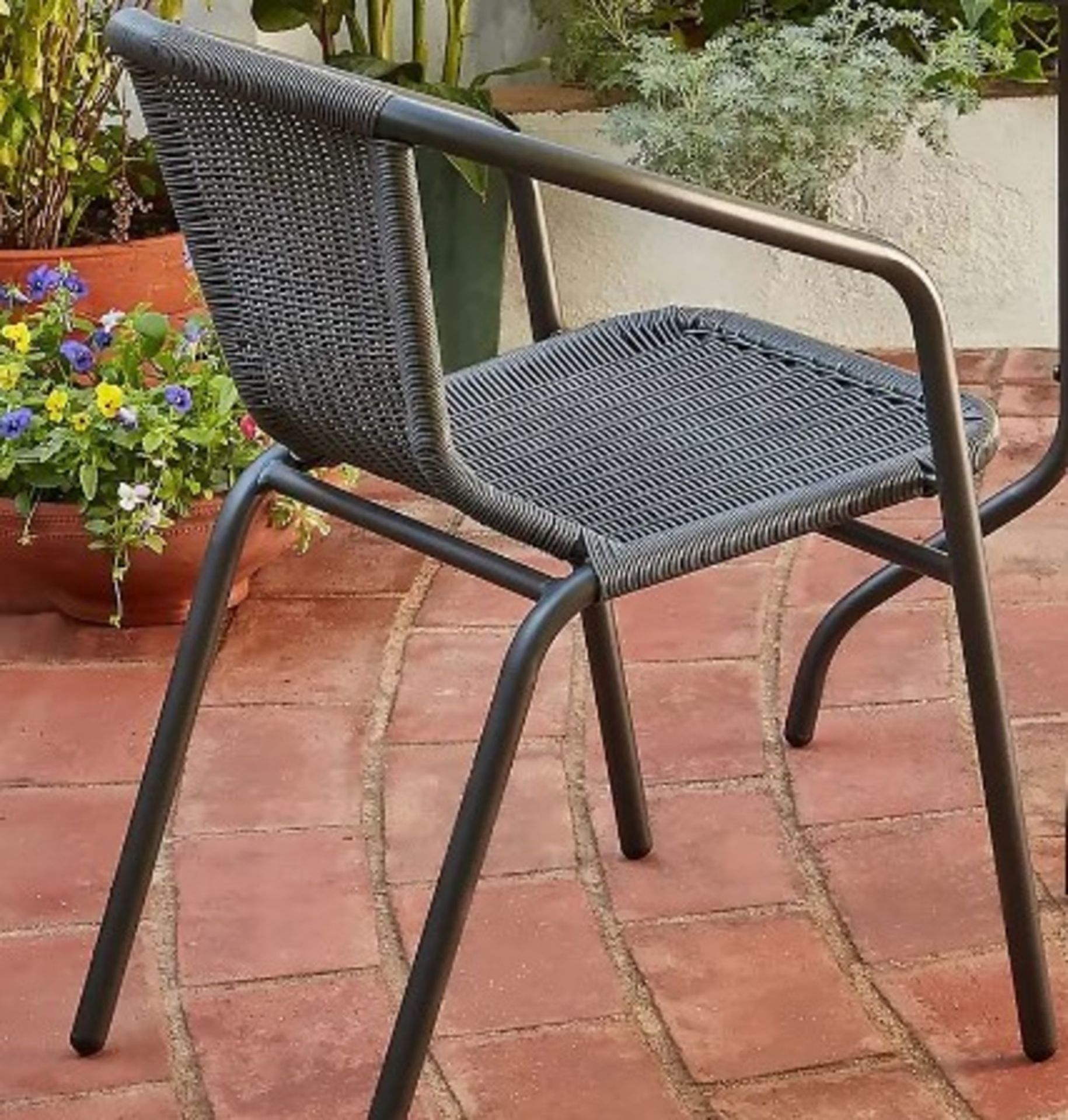 (43/5F) Lot RRP £100. 4x Eloise Bistro Chair Black RRP £25 Each. (All Units Appear As New). - Image 3 of 3