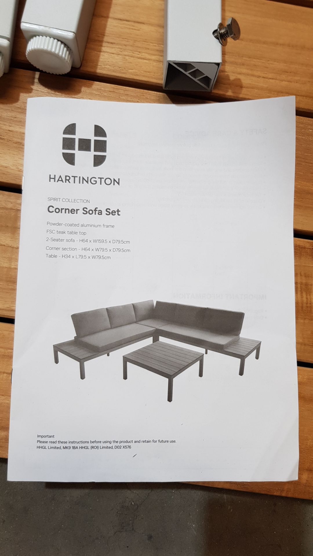 (1/P) RRP £1100. Hartington Spirit Collection Grey Metal Garden Corner Sofa Set. Stylish And Vers... - Image 13 of 13